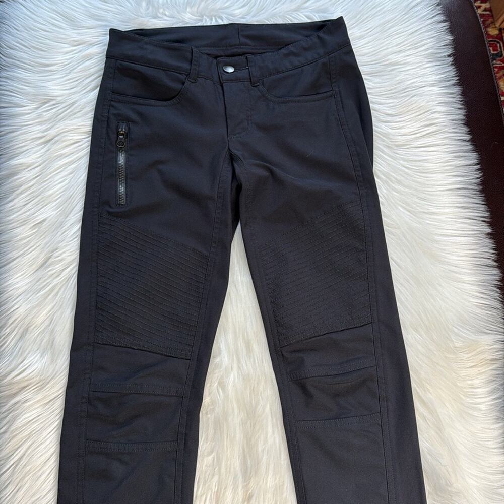 Lululemon Black Bust A Move Skinny Moto Pants - Picture 3 of 9